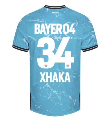Bayer Leverkusen Granit Xhaka #34 Tredje trøje 2023-24 Kort ærmer